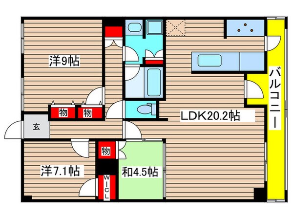 D′グランデ八事御幸山（403）の物件間取画像